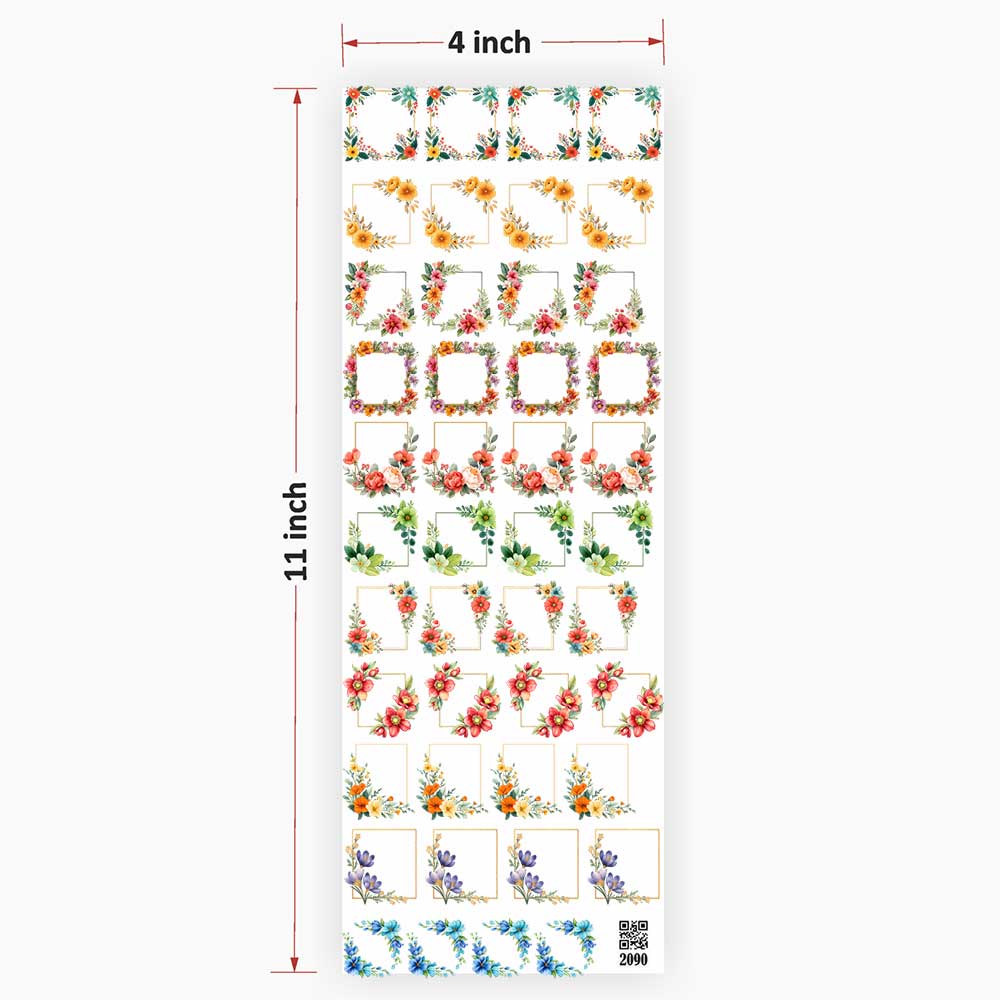 Designs Square UV DTF Sticker for Resin art