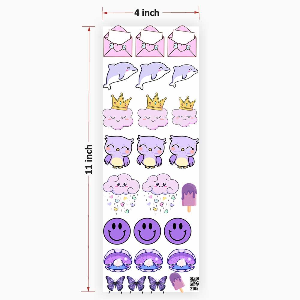 Cartoon UV DTF Sticker for Resin art