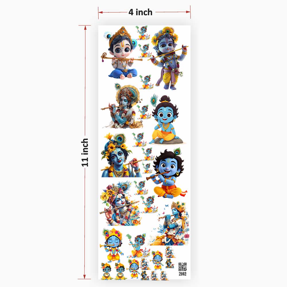 Radhe Krishna UV DTF Sticker for Resin art