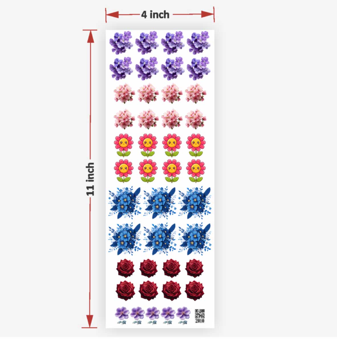 Mix Flowers UV DTF Sticker for Resin art
