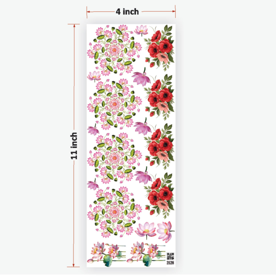 Flowers UVDTF Sticker for Resin art
