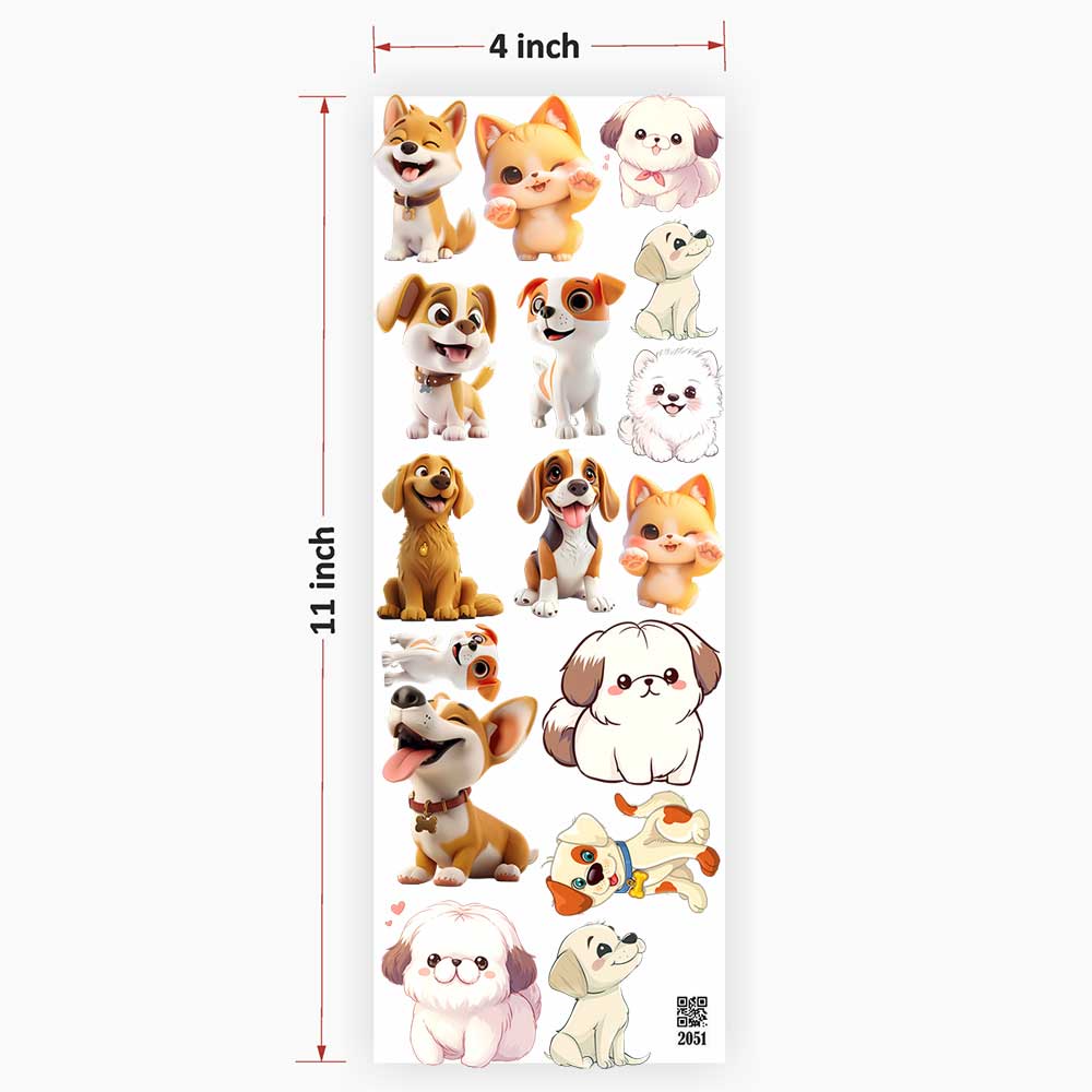 Dog UV DTF Sticker for Resin art