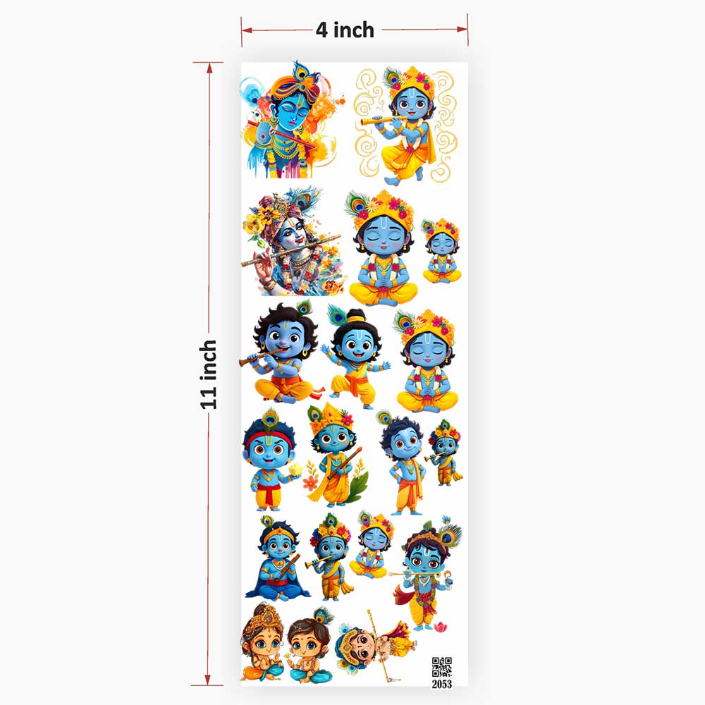Radhe Krishna UV DTF Sticker for Resin art
