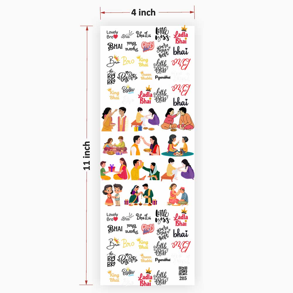 Raksha bandhan UV DTF Sticker for Resin art