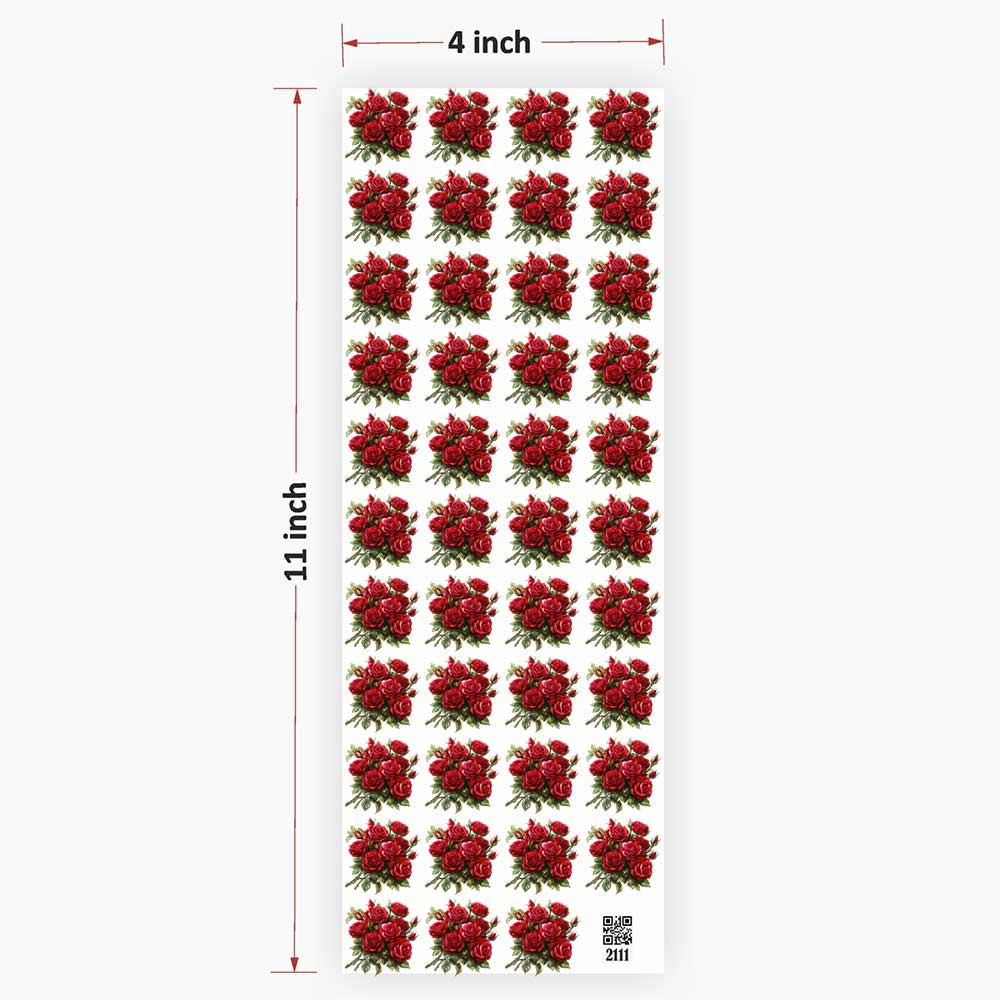 Flowers UV DTF Sticker for Resin art