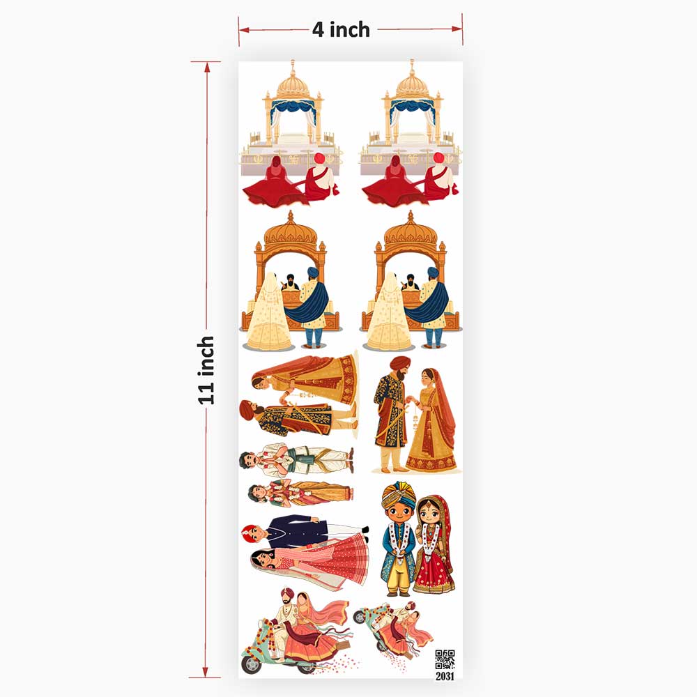Marriage Elements UV DTF Sticker for Resin art