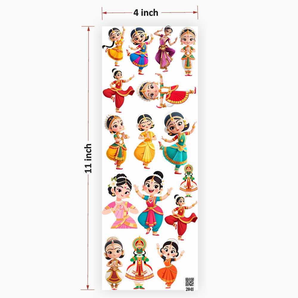 Dancing Dolls UV DTF Sticker for Resin art