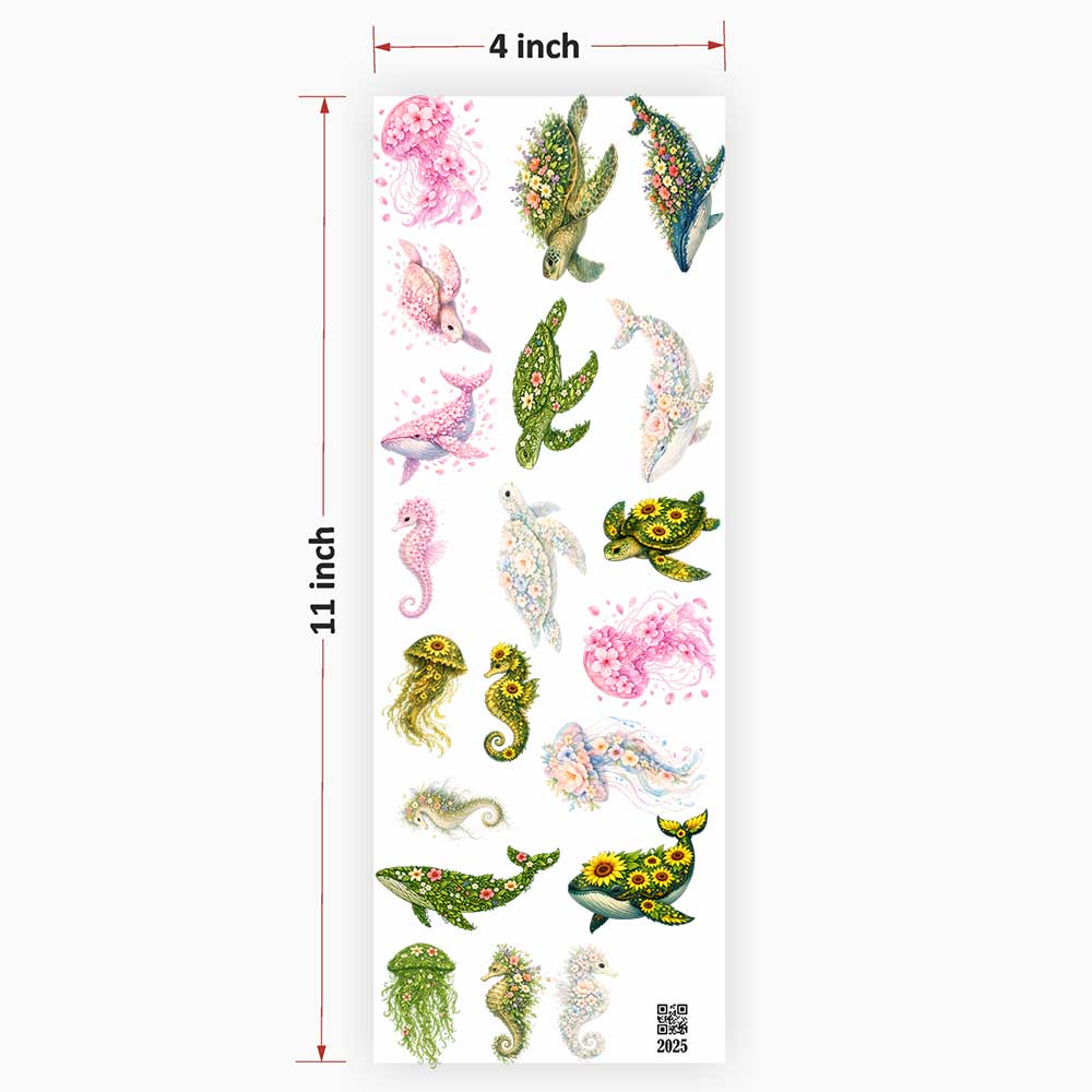 Sea Animals UV DTF Sticker for Resin art