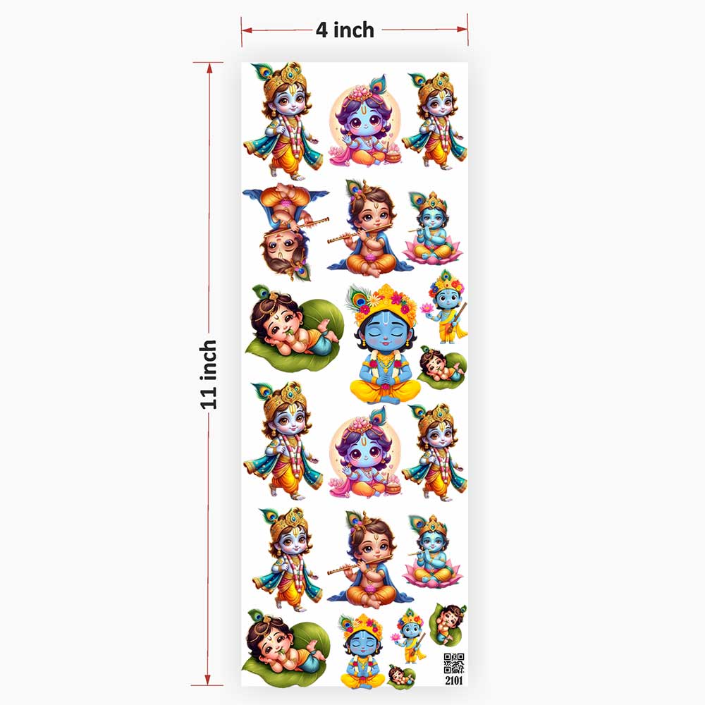 Radhe Krishna UV DTF Sticker for Resin art