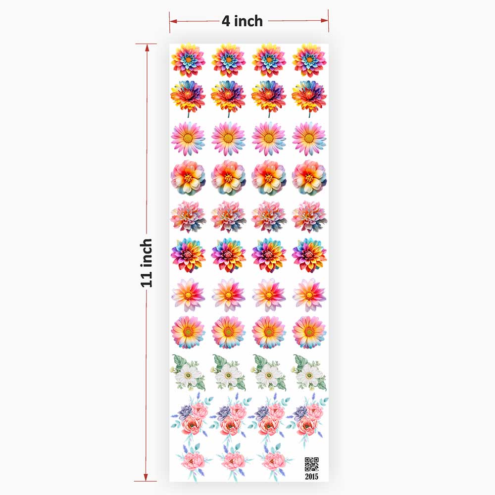 Flower UV DTF Sticker for Resin art