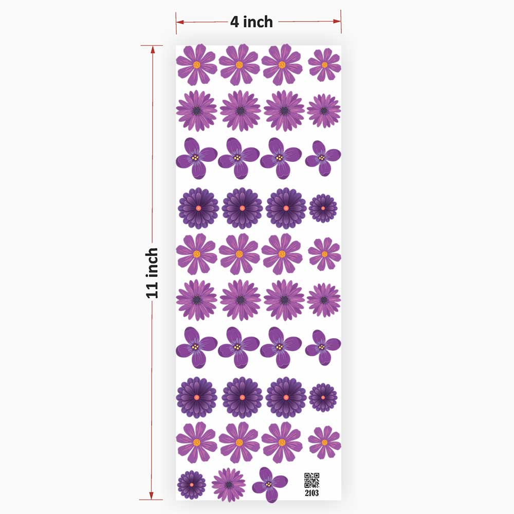 Flowers UV DTF Sticker for Resin art