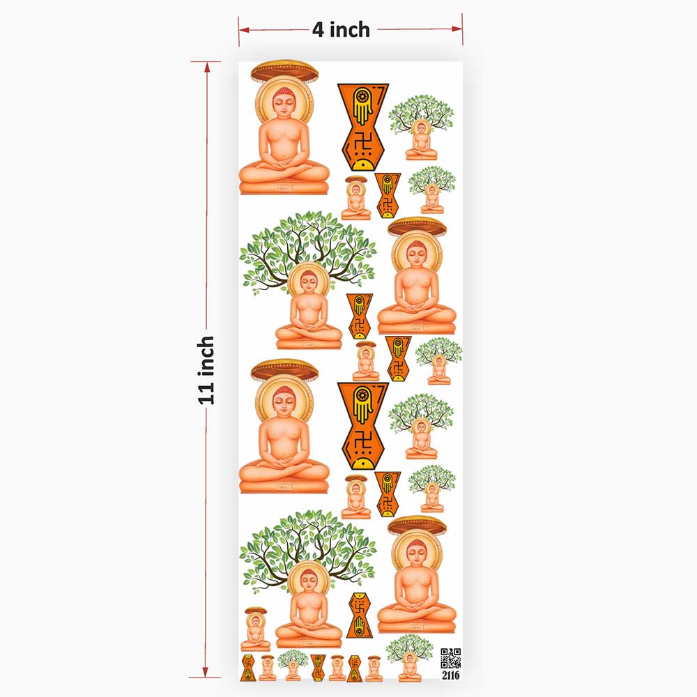 Mahavir Swami UV DTF Sticker for Resin art