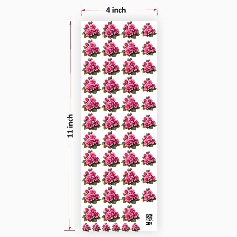 Flowers UV DTF Sticker for Resin art