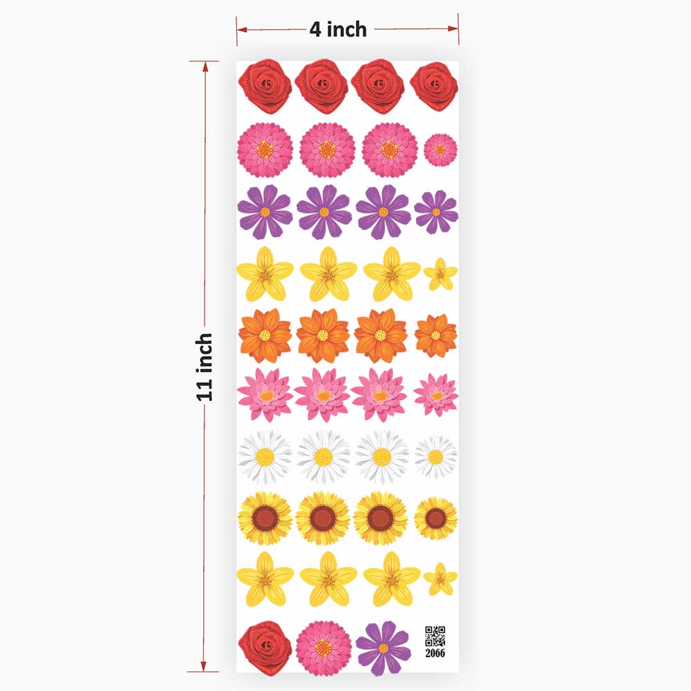 Flowers UV DTF Sticker for Resin art