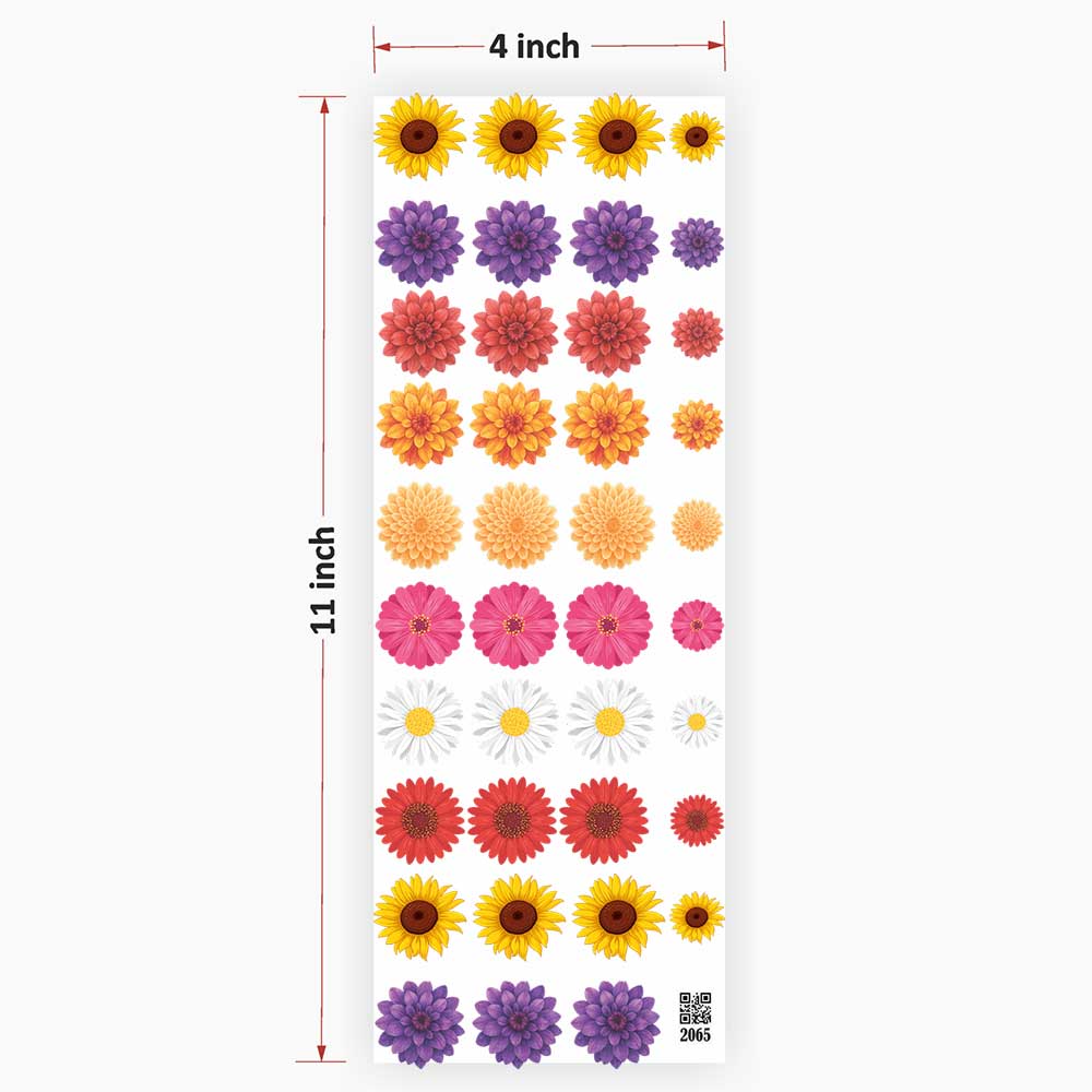 Flowers UV DTF Sticker for Resin art
