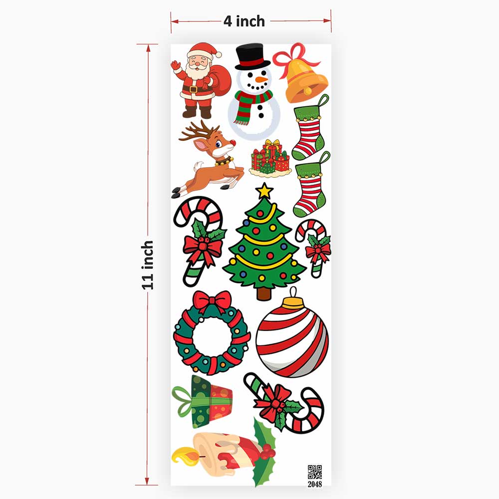Christmas Elements UV DTF Sticker for Resin art