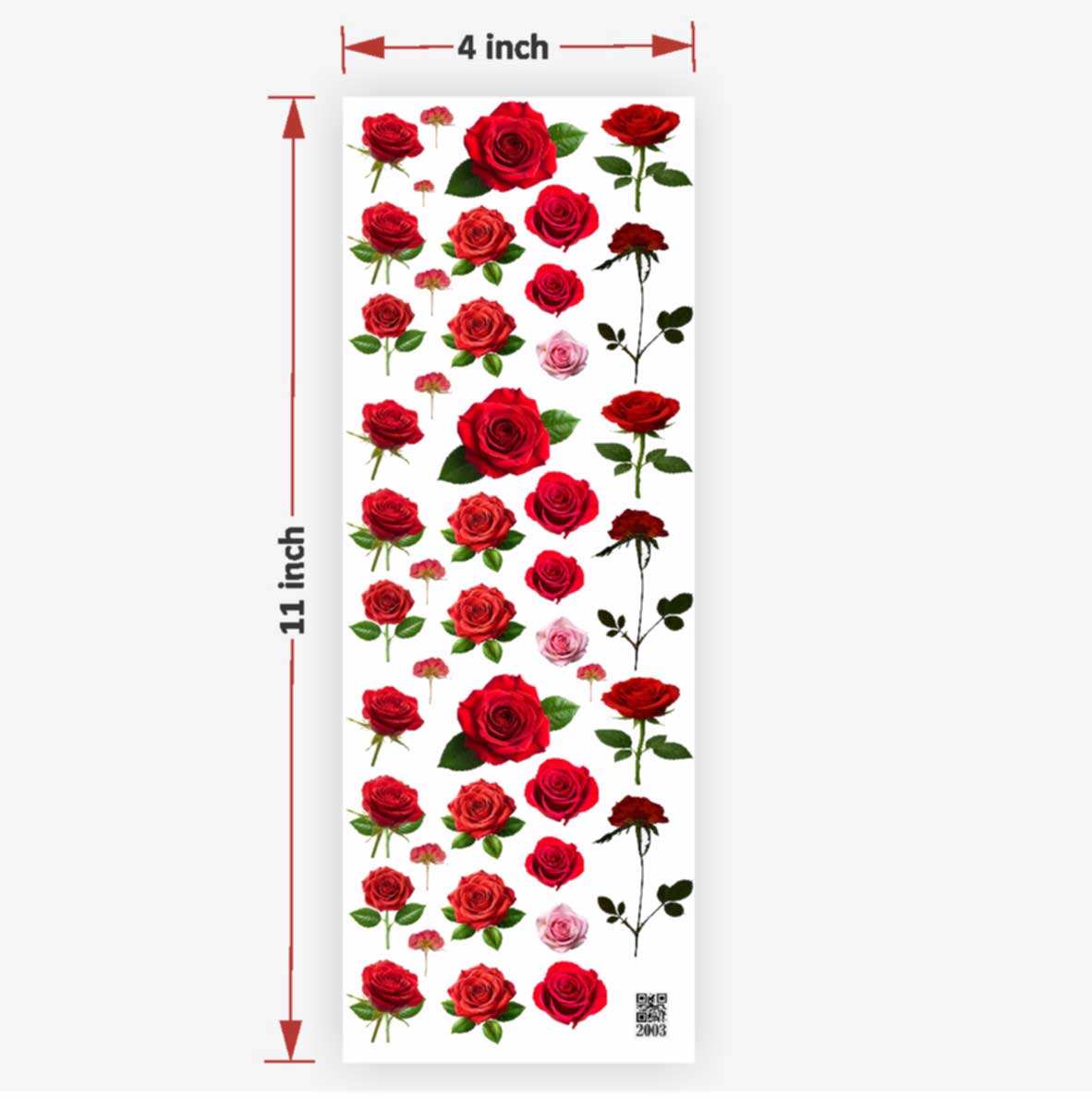 Rose Flowers UV DTF Sticker for Resin art