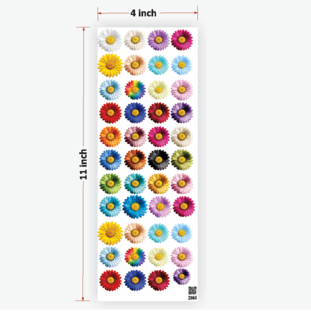 All Colour Daisy Flowers UVDTF Sticker for Resin art