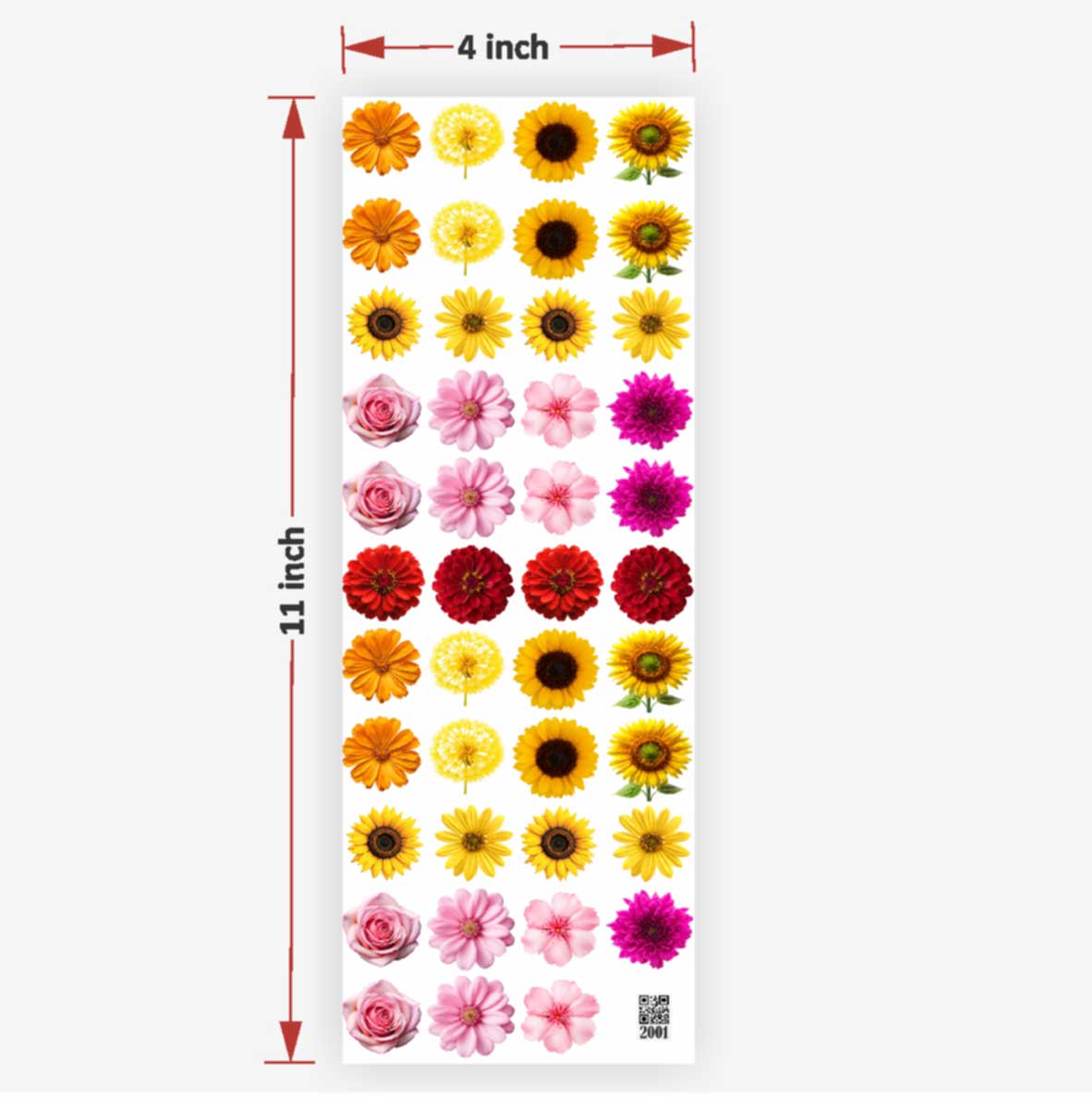 Flowers UV DTF Sticker for Resin art