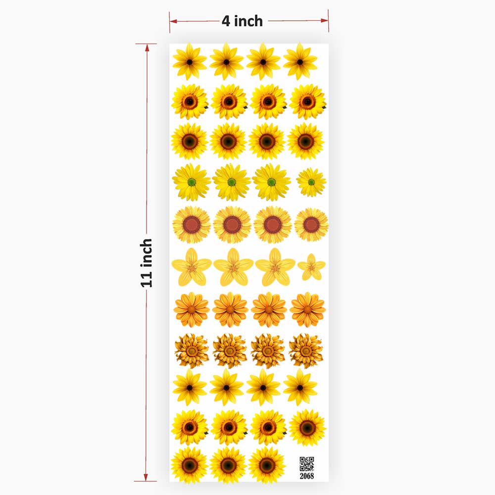Flowers UV DTF Sticker for Resin art