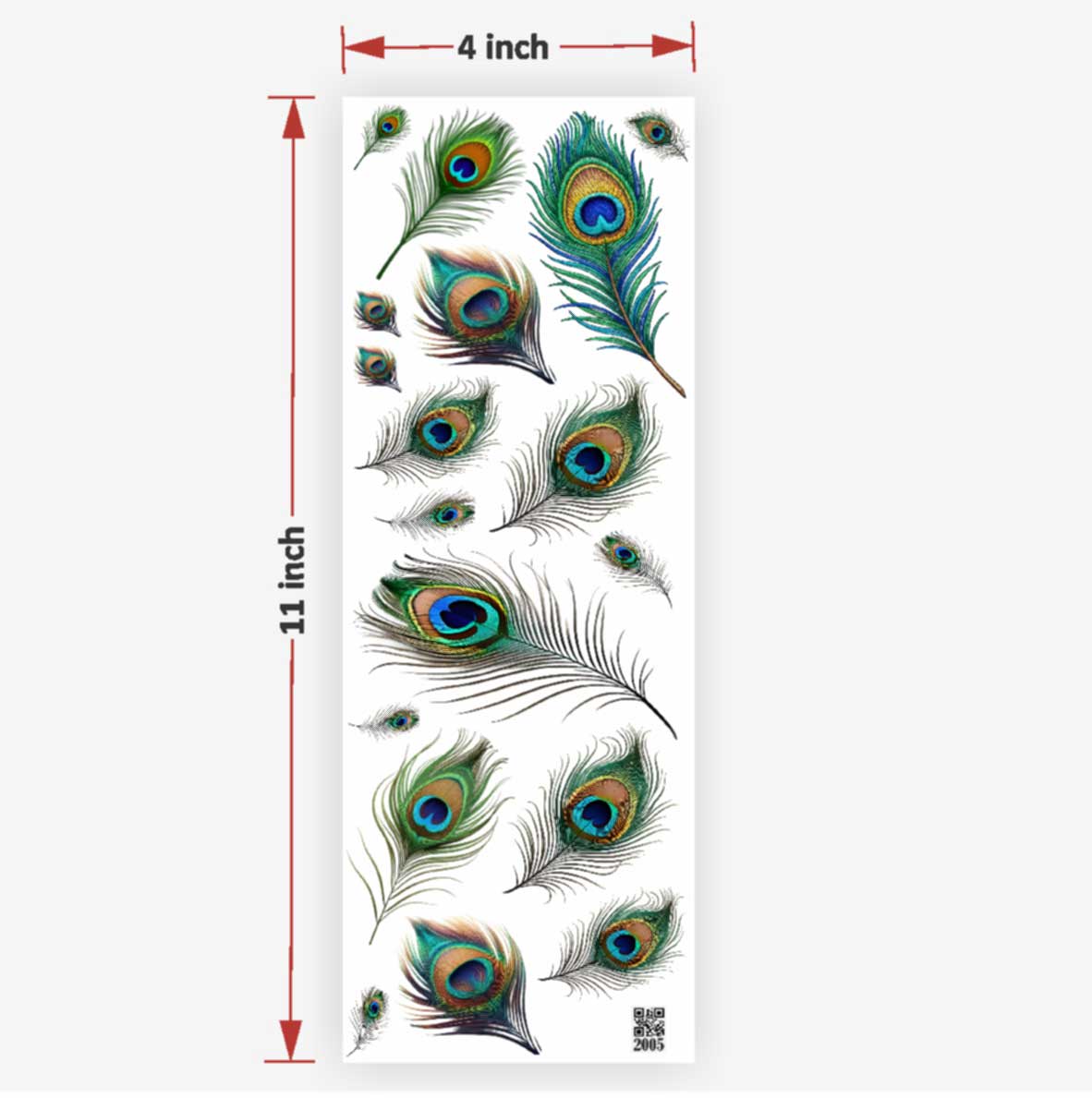 Peacock Feather UVDTF Sticker for Resin art