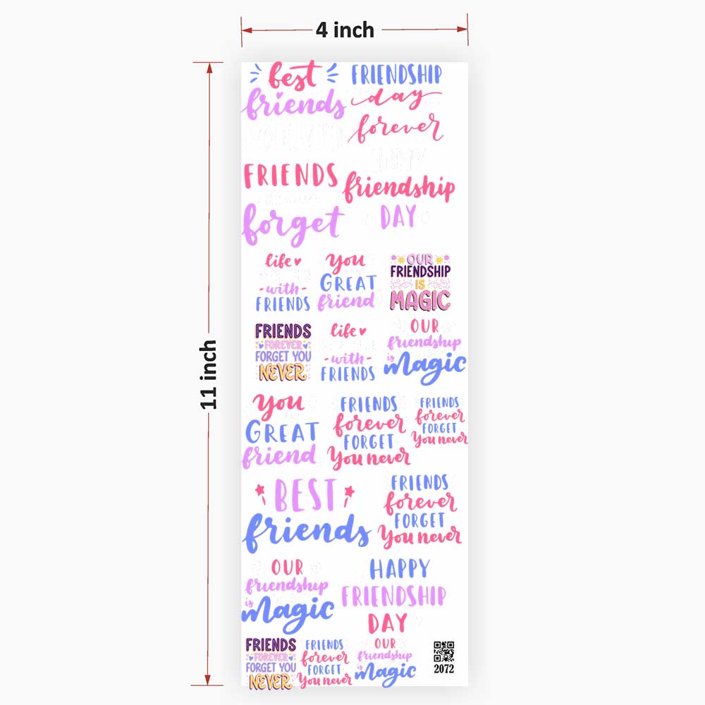 Friends Quotes UV DTF Sticker for Resin art