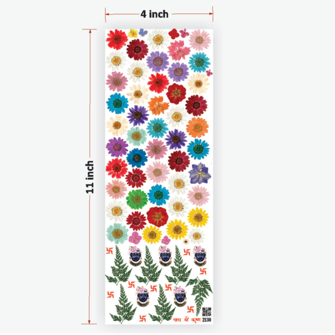 Flower and Shrinathji UVDTF Sticker for Resin art