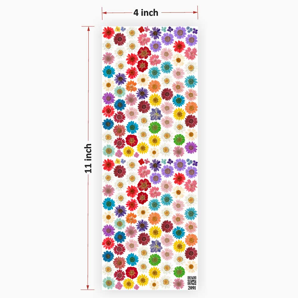 Flowers UV DTF Sticker for Resin art