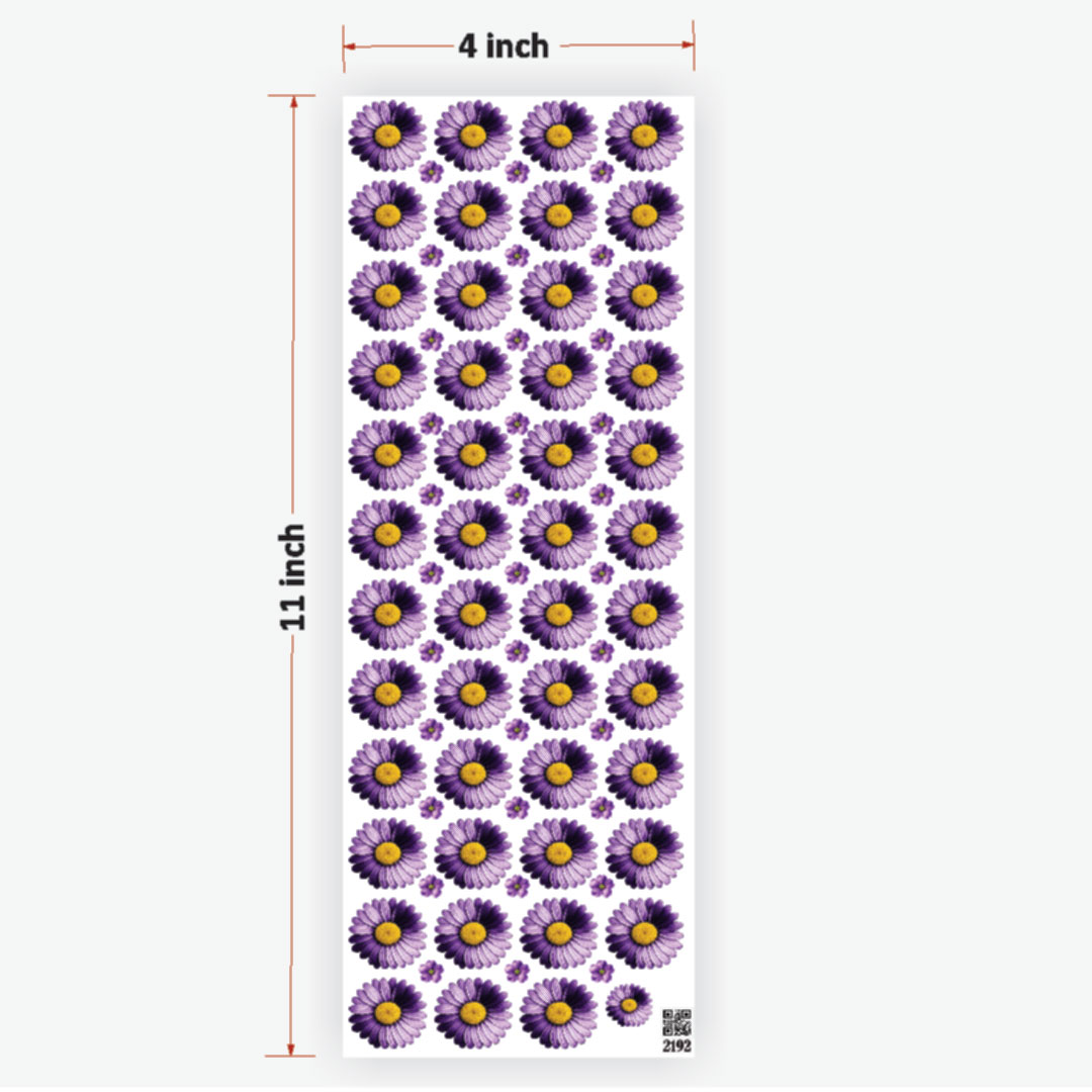 Daisy Viloet UVDTF Sticker for Resin art