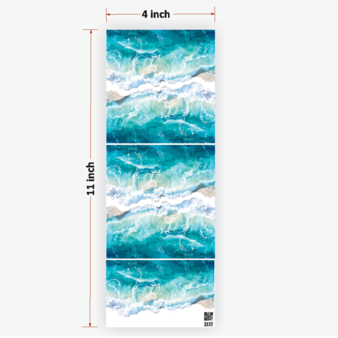 Ocean UVDTF Sticker for Resin art