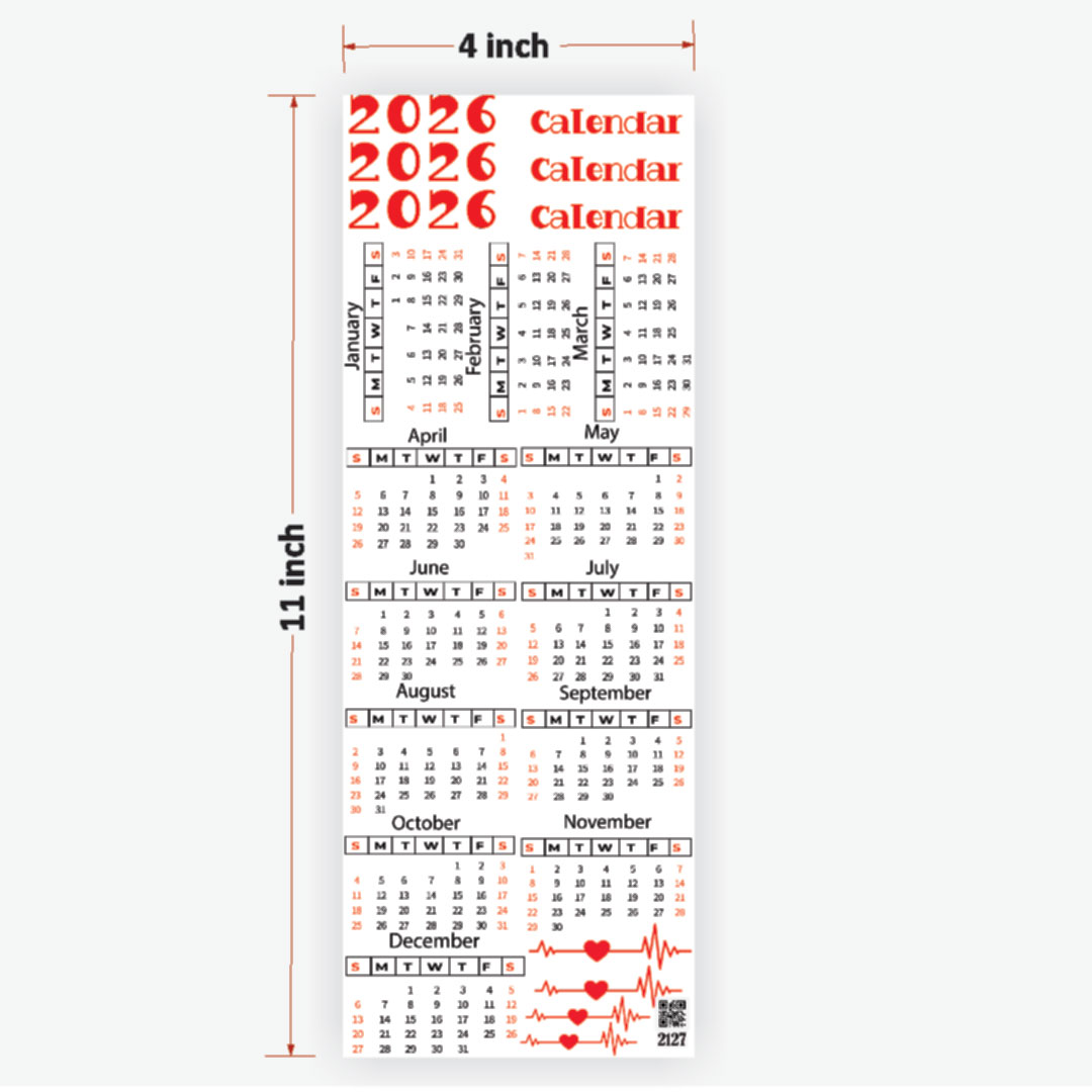 Calendar UVDTF Sticker for Resin art