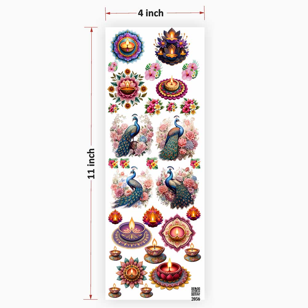 Diwali UV DTF Sticker for Resin art