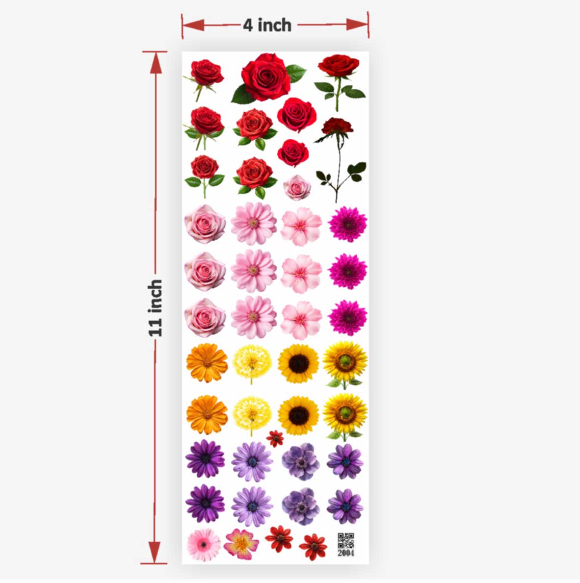 Mix Flowers UV DTF Sticker for Resin art
