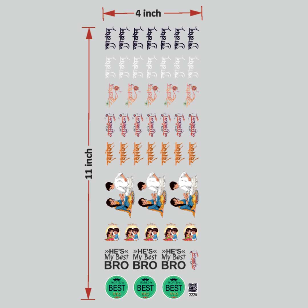 Raksha bandhan UV DTF Sticker for Resin art