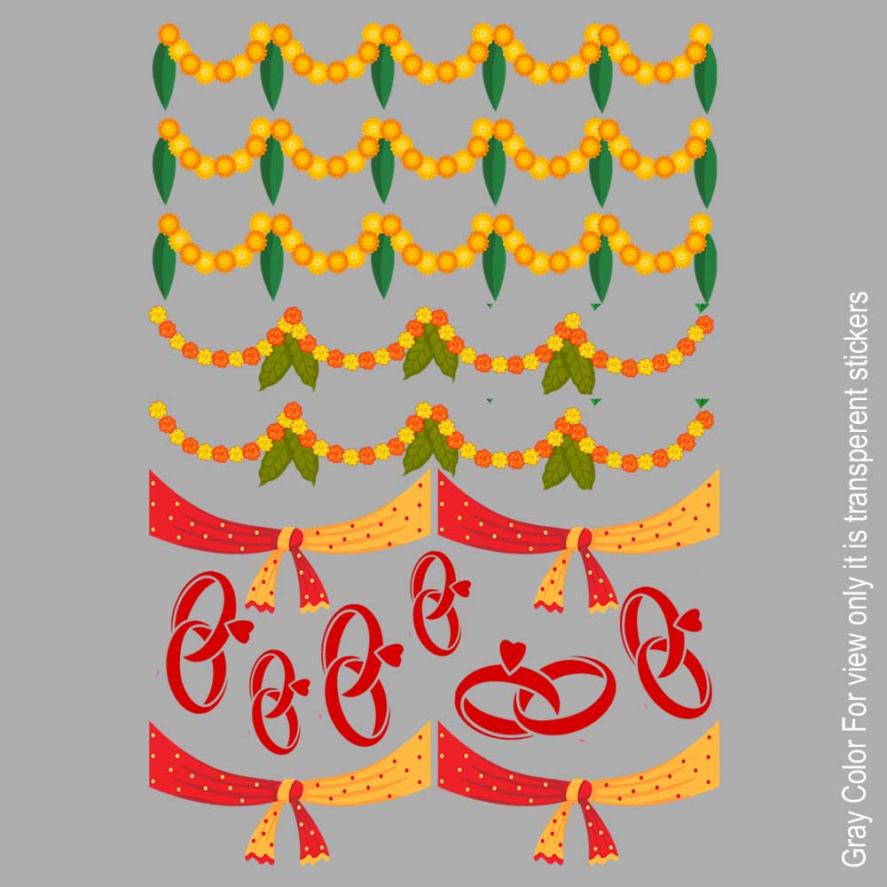 Wedding Eliments UVDTF Sticker A6 for Resin art