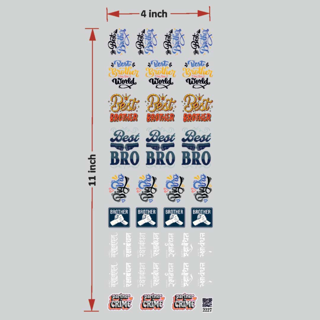 Raksha bandhan UV DTF Sticker for Resin art