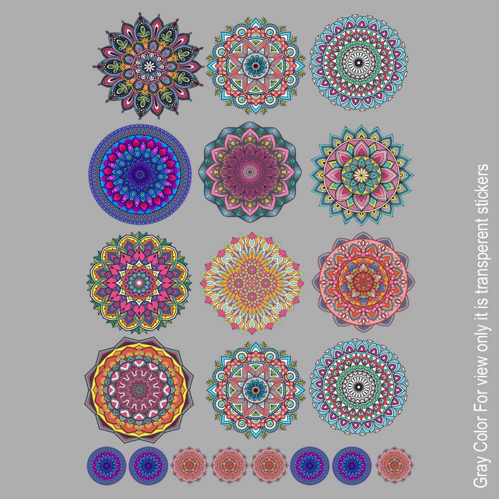 Mandala Design UVDTF Sticker A6 for Resin art