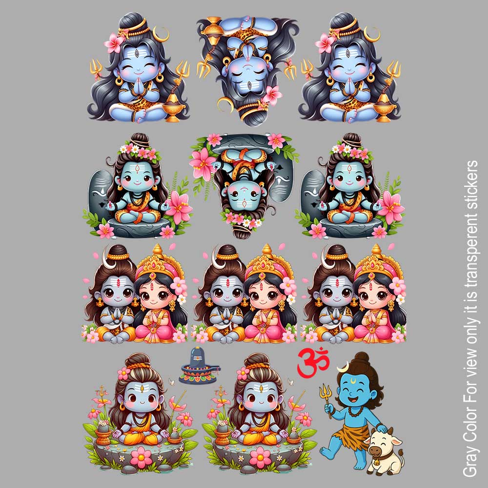 Lord Shiva UVDTF Sticker A6 for Resin art
