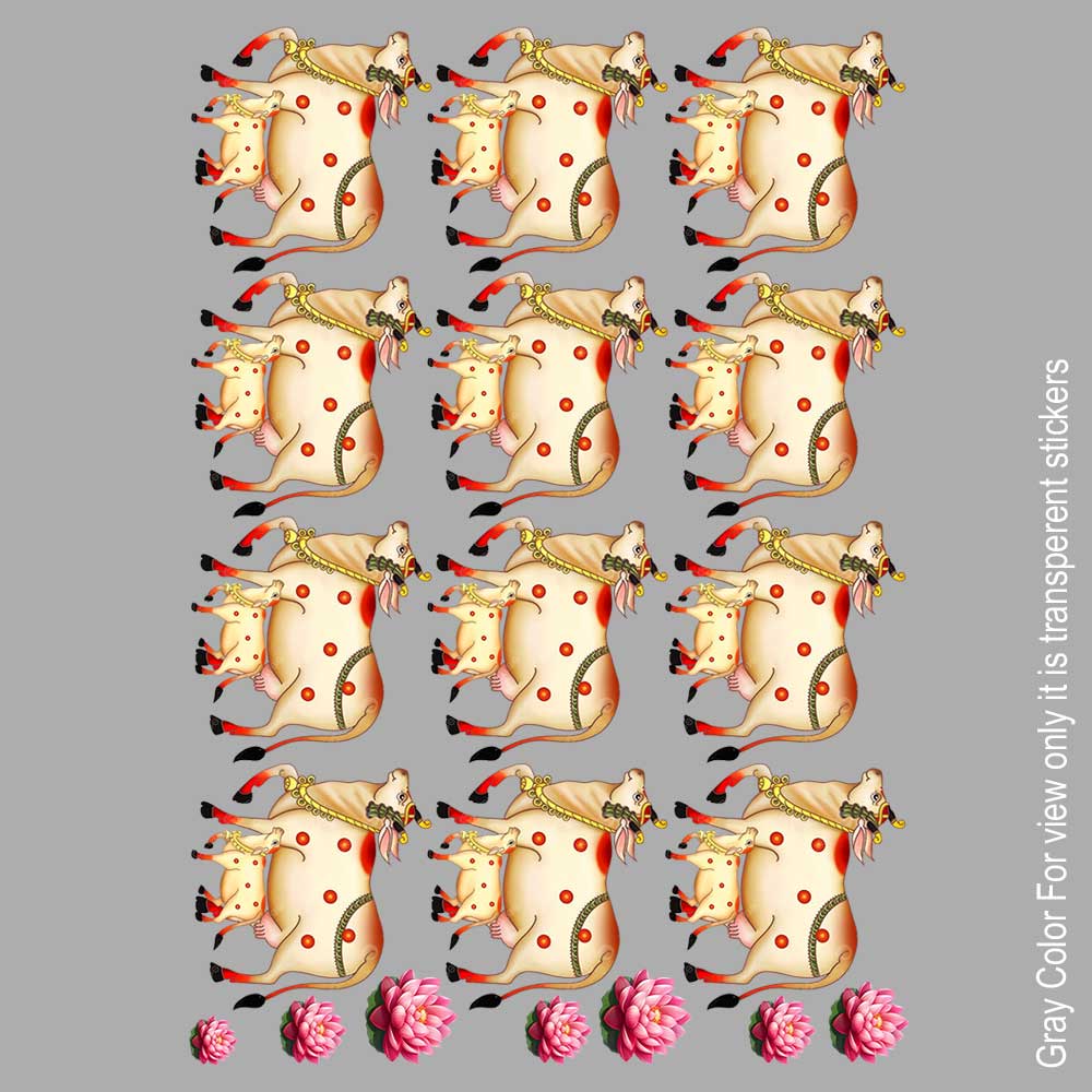 Cow Design UVDTF Sticker A6 for Resin art