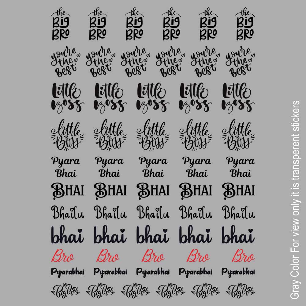 Raksha Bandhan UVDTF Sticker A6 for Resin art