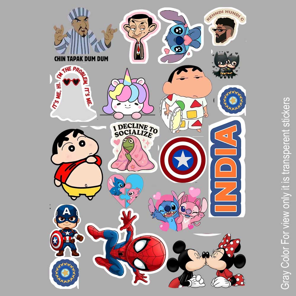 Cartoon UVDTF Sticker A6 for Resin art