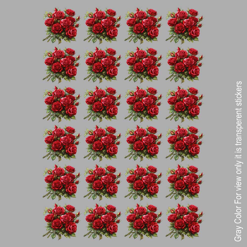 Ros Flower UVDTF Sticker A6 for Resin art