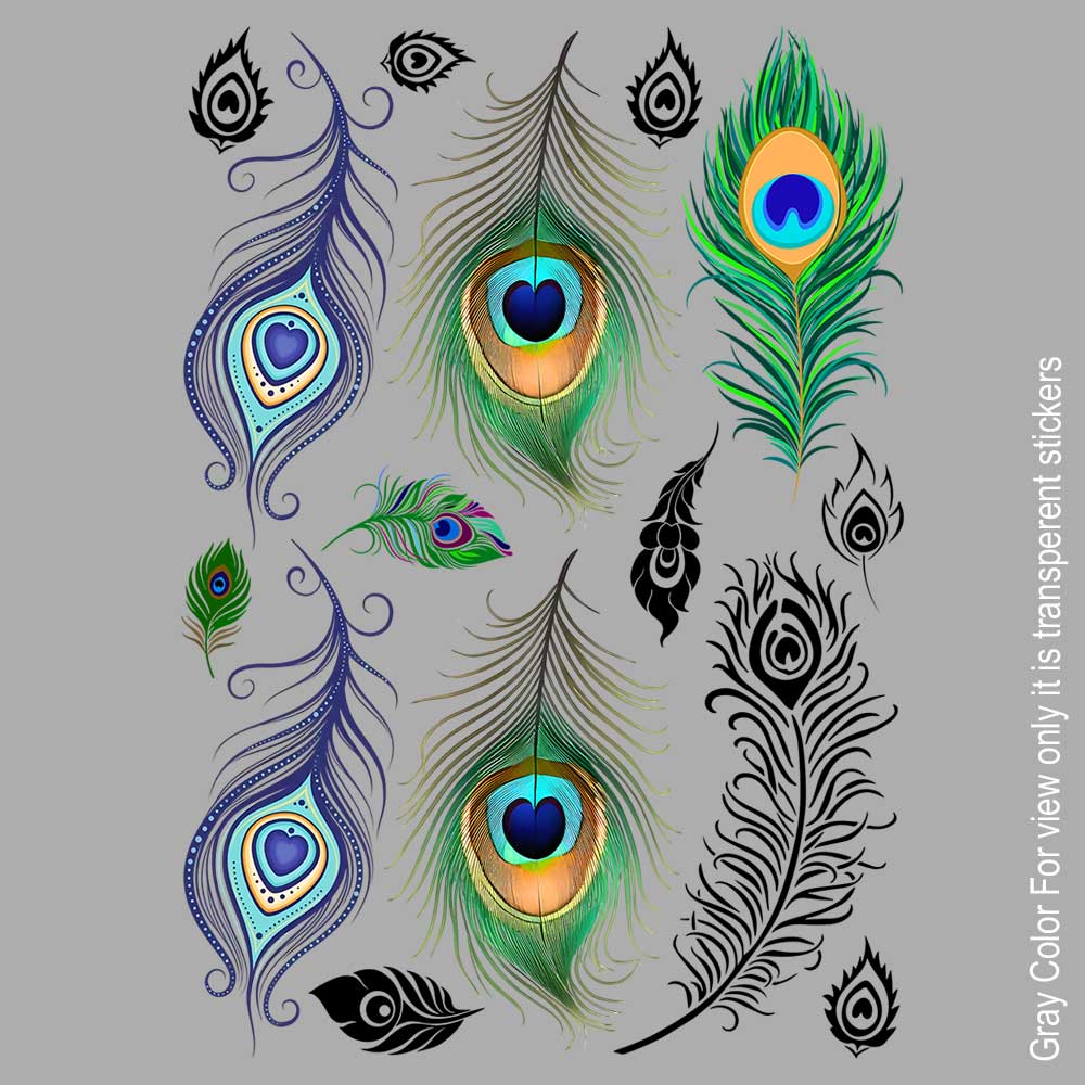 Feather Mix UVDTF Sticker A6 for Resin art