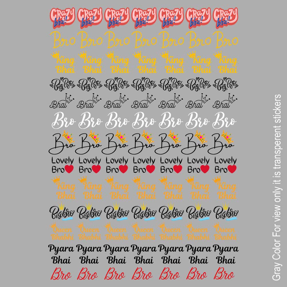 Raksha Bandhan UVDTF Sticker A6 for Resin art