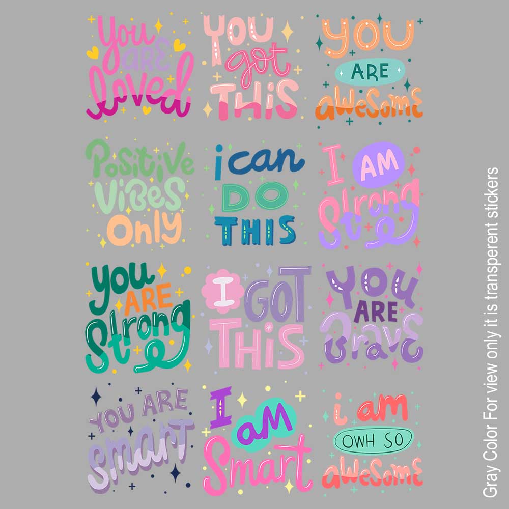 Mix Quote UVDTF Sticker A6 for Resin art
