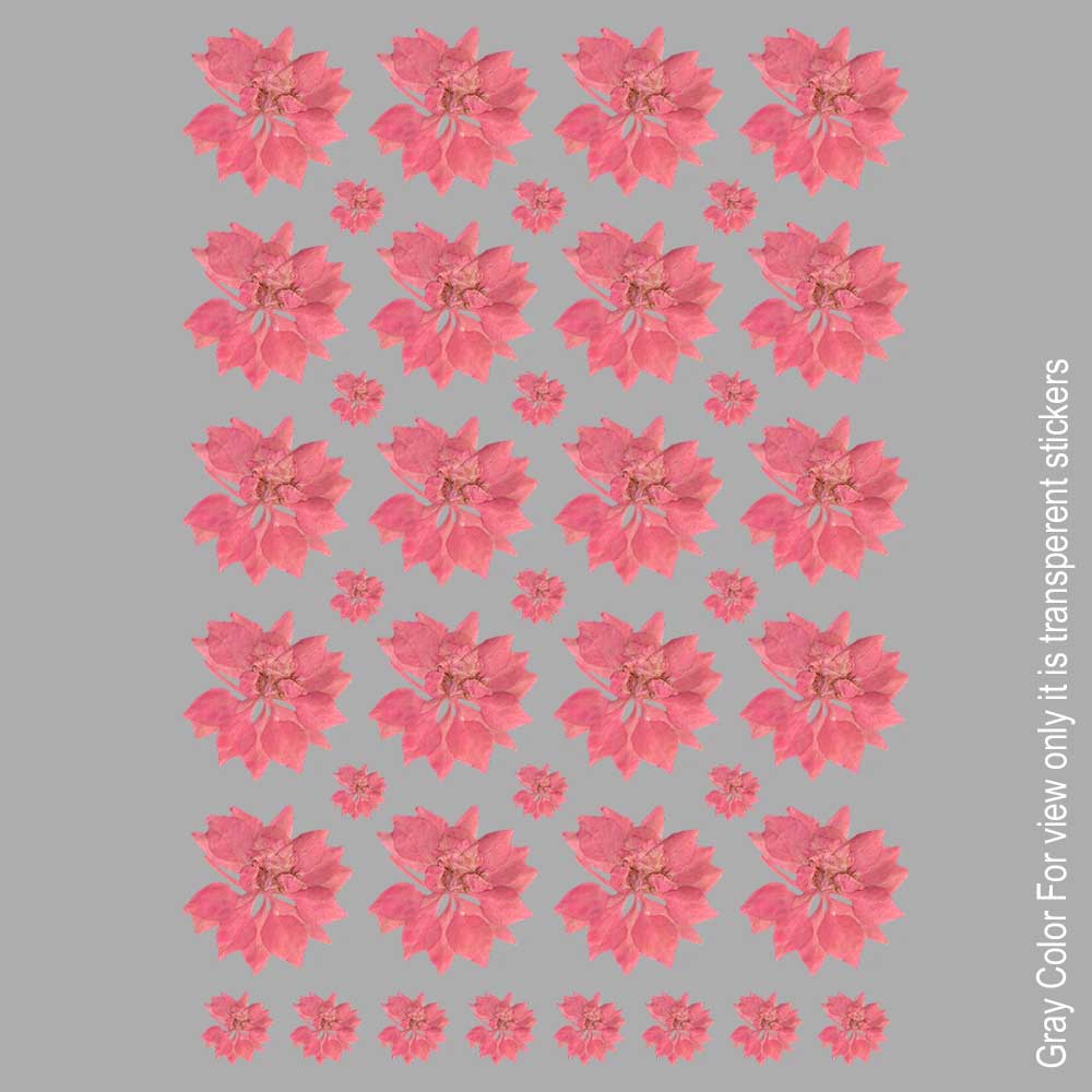 Pink Flower UVDTF Sticker A6 for Resin art