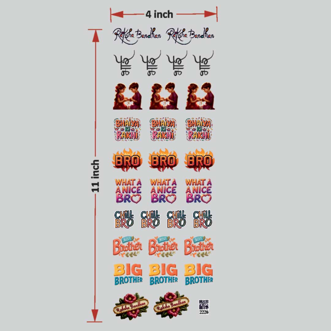 Raksha bandhan UV DTF Sticker for Resin art
