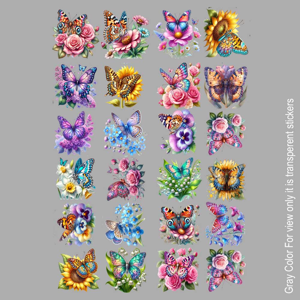 Butterfly UVDTF Sticker A6 for Resin art