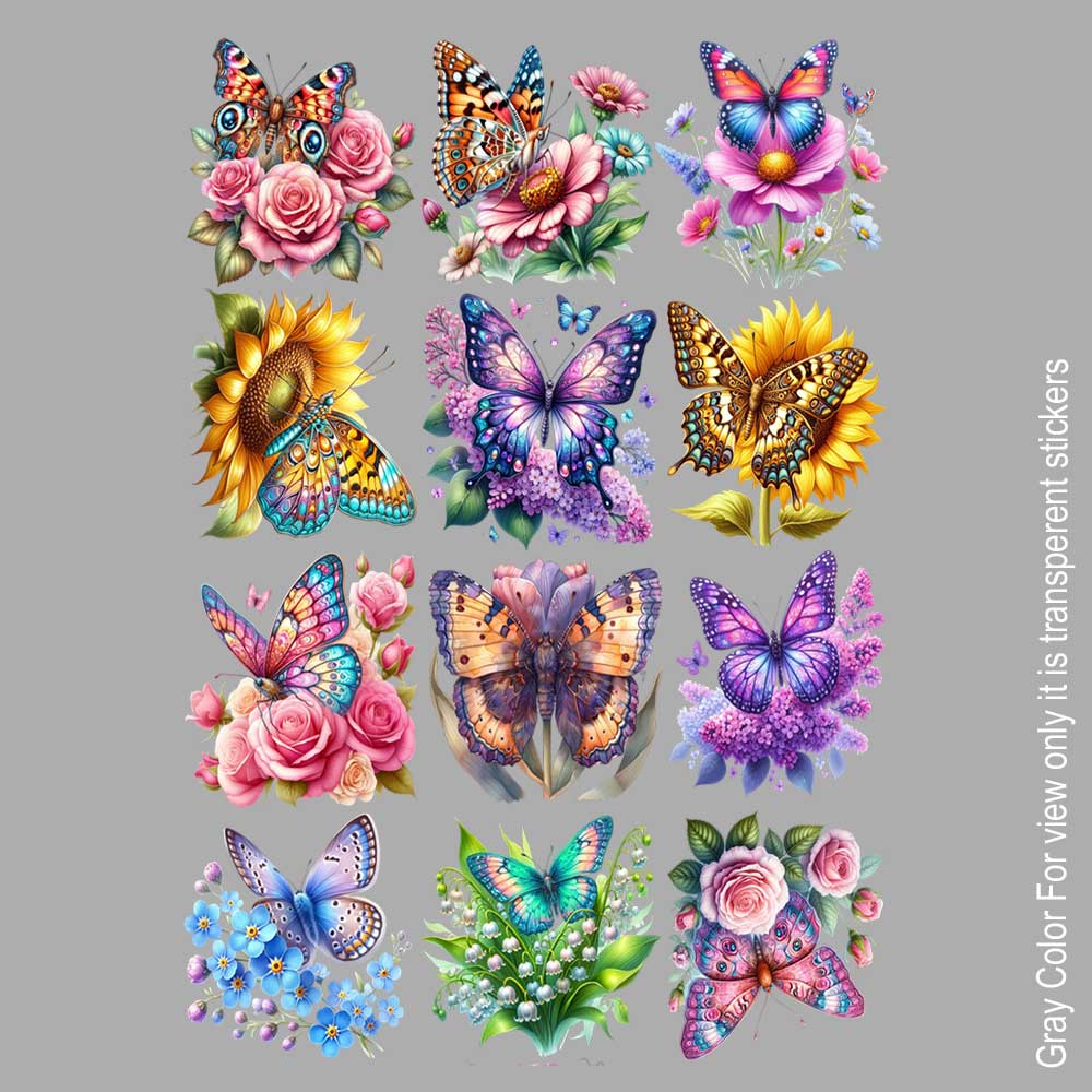 Butterfly UVDTF Sticker A6 for Resin art