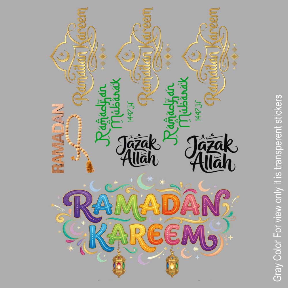 Ramadan UVDTF Sticker A6 for Resin art